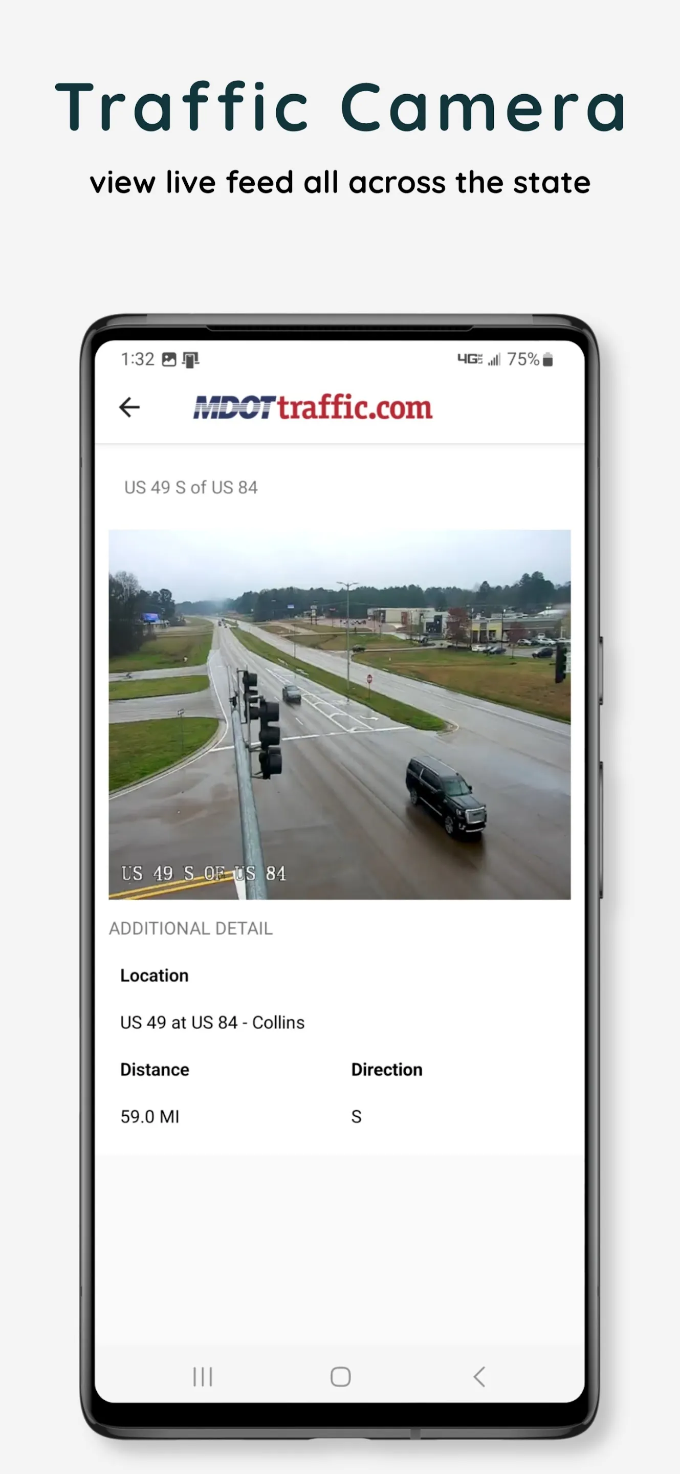 MDOT Traffic (Mississippi) | Indus Appstore | Screenshot