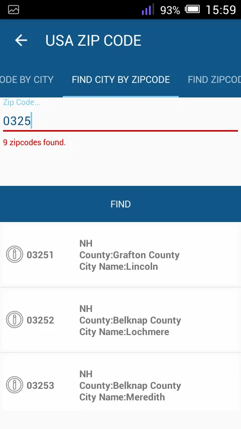 USA Zip Code | Indus Appstore | Screenshot