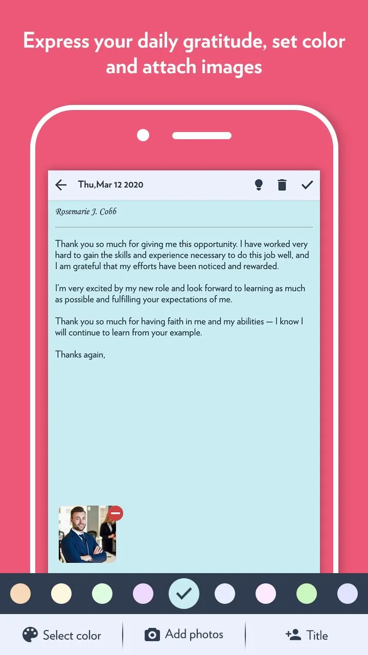 Delight: Gratitude Diary and P | Indus Appstore | Screenshot