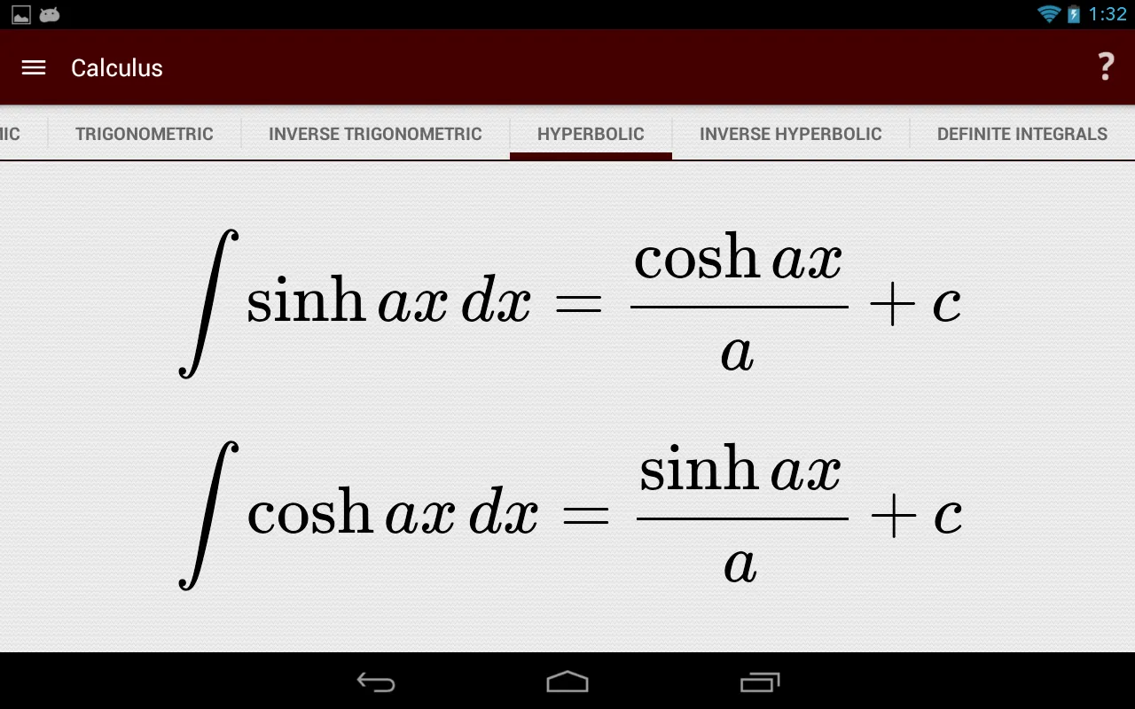 Calculus Cheatsheets | Indus Appstore | Screenshot