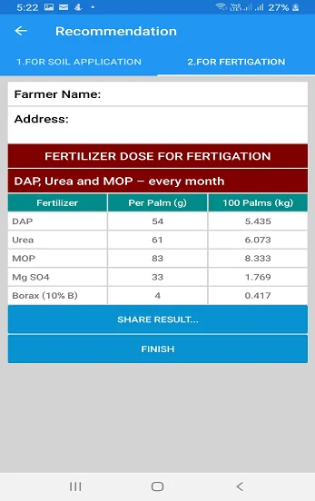 Oil Palm Nutrient Advisor | Indus Appstore | Screenshot