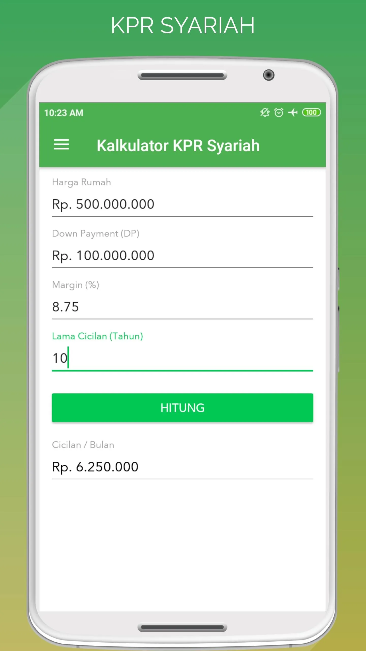 Kalkulator KPR Syariah | Indus Appstore | Screenshot