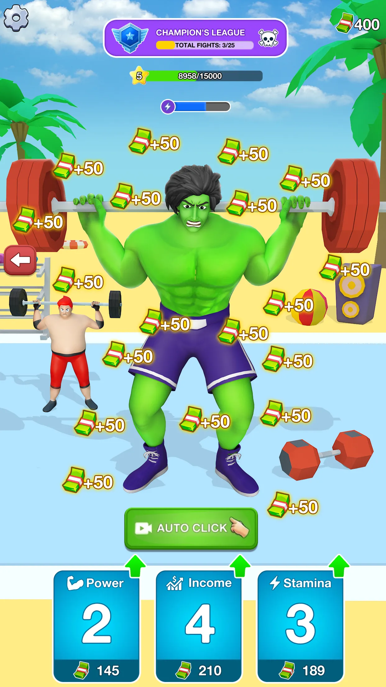 Gym Clicker Hero: Idle Muscles | Indus Appstore | Screenshot