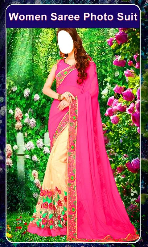 Women Saree Photo Suit  girls | Indus Appstore | Screenshot