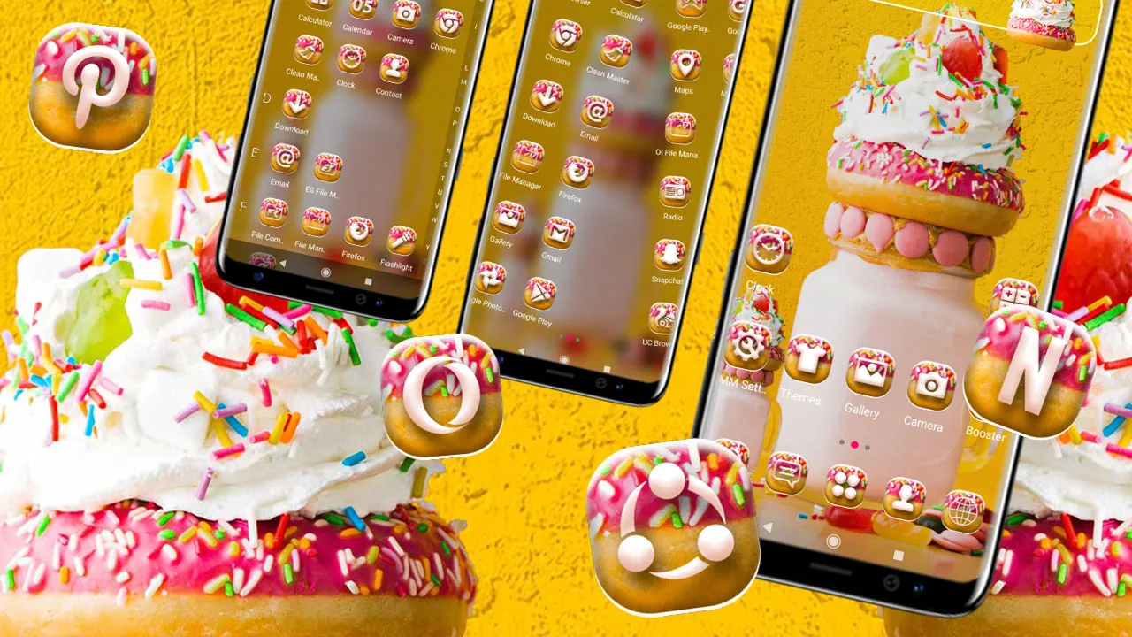 Ice Cream Yellow Theme | Indus Appstore | Screenshot