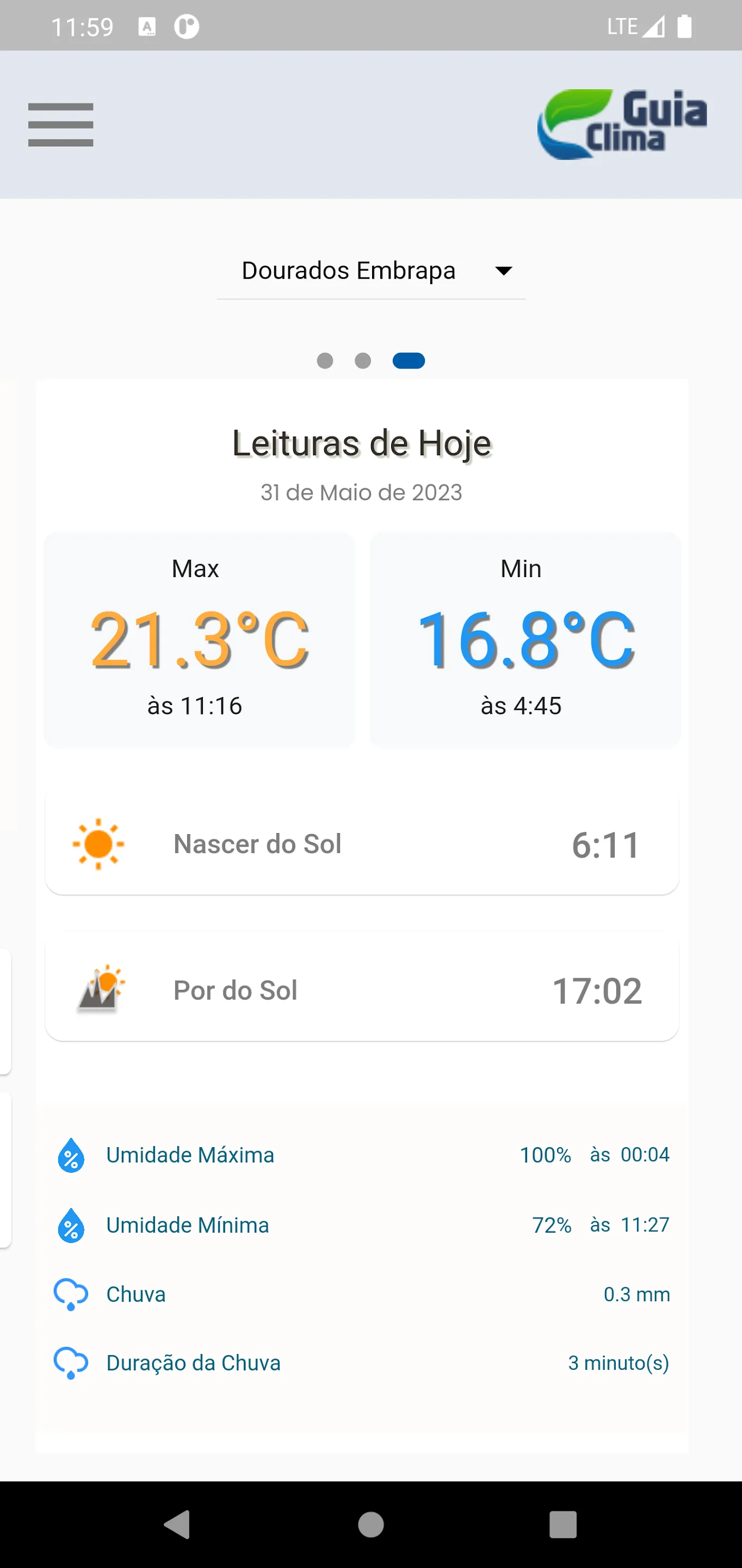 Guia Clima | Indus Appstore | Screenshot