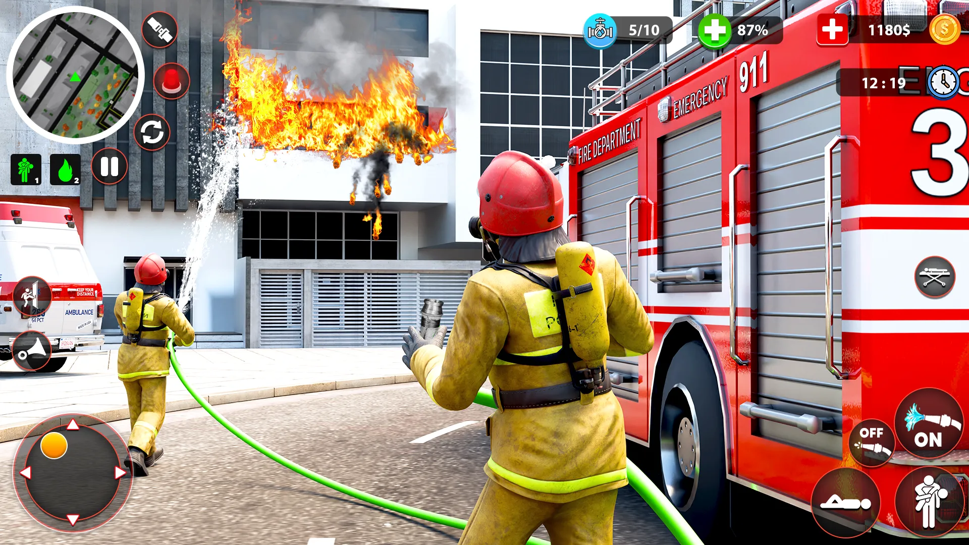 City Rescue Fire Truck 3D Game | Indus Appstore | Screenshot