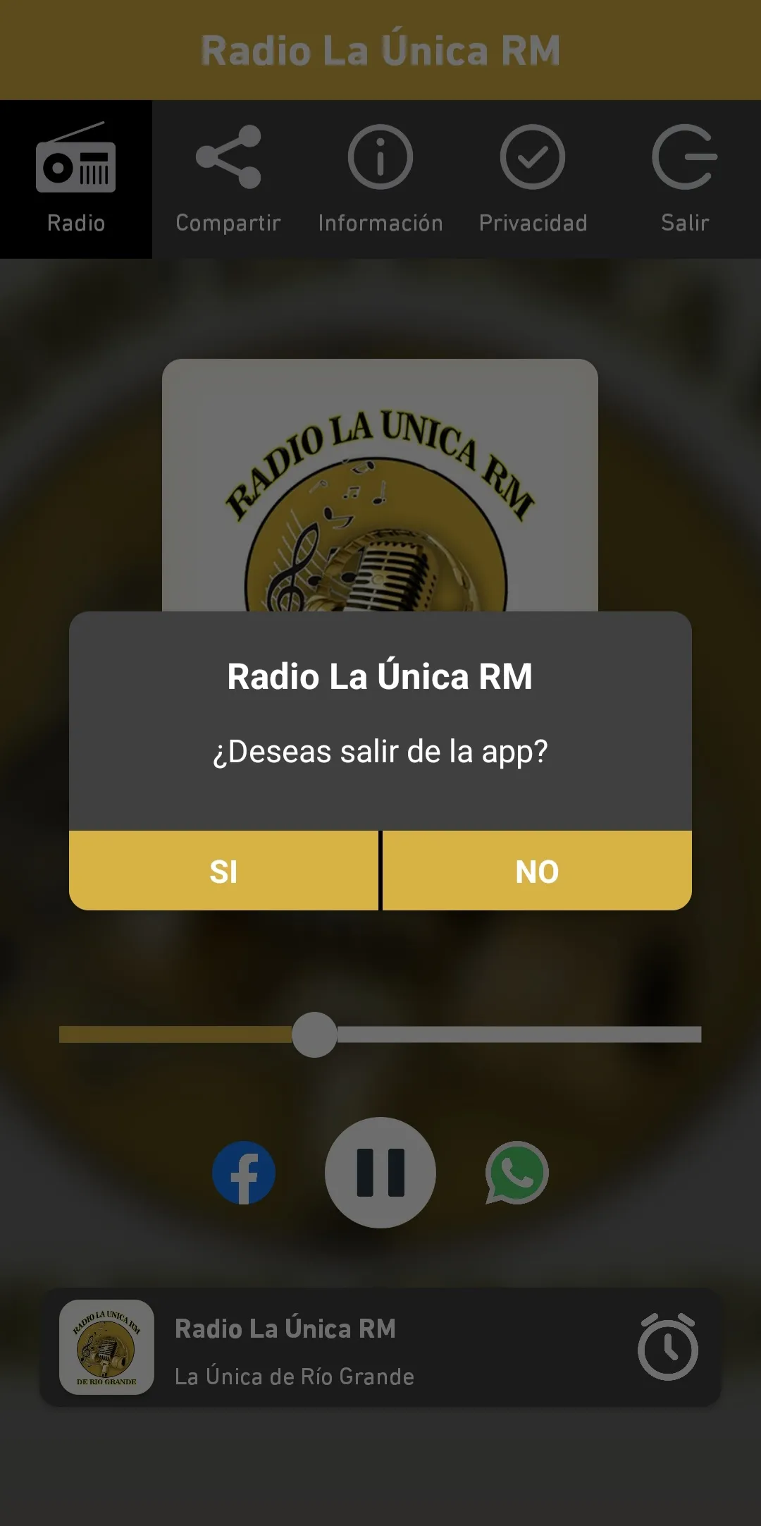 Radio La Única RM | Indus Appstore | Screenshot