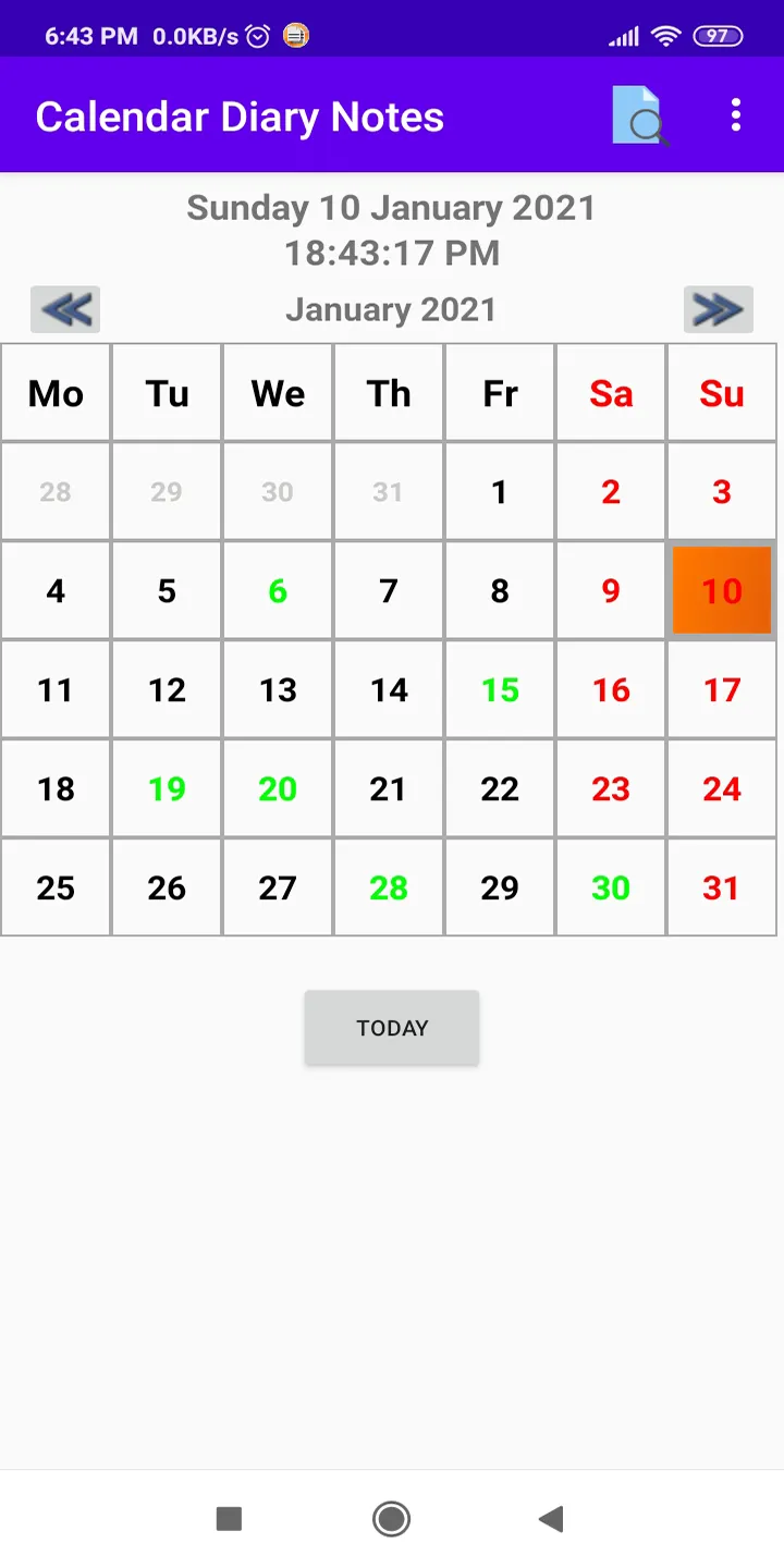 Calendar Diary Notes | Indus Appstore | Screenshot