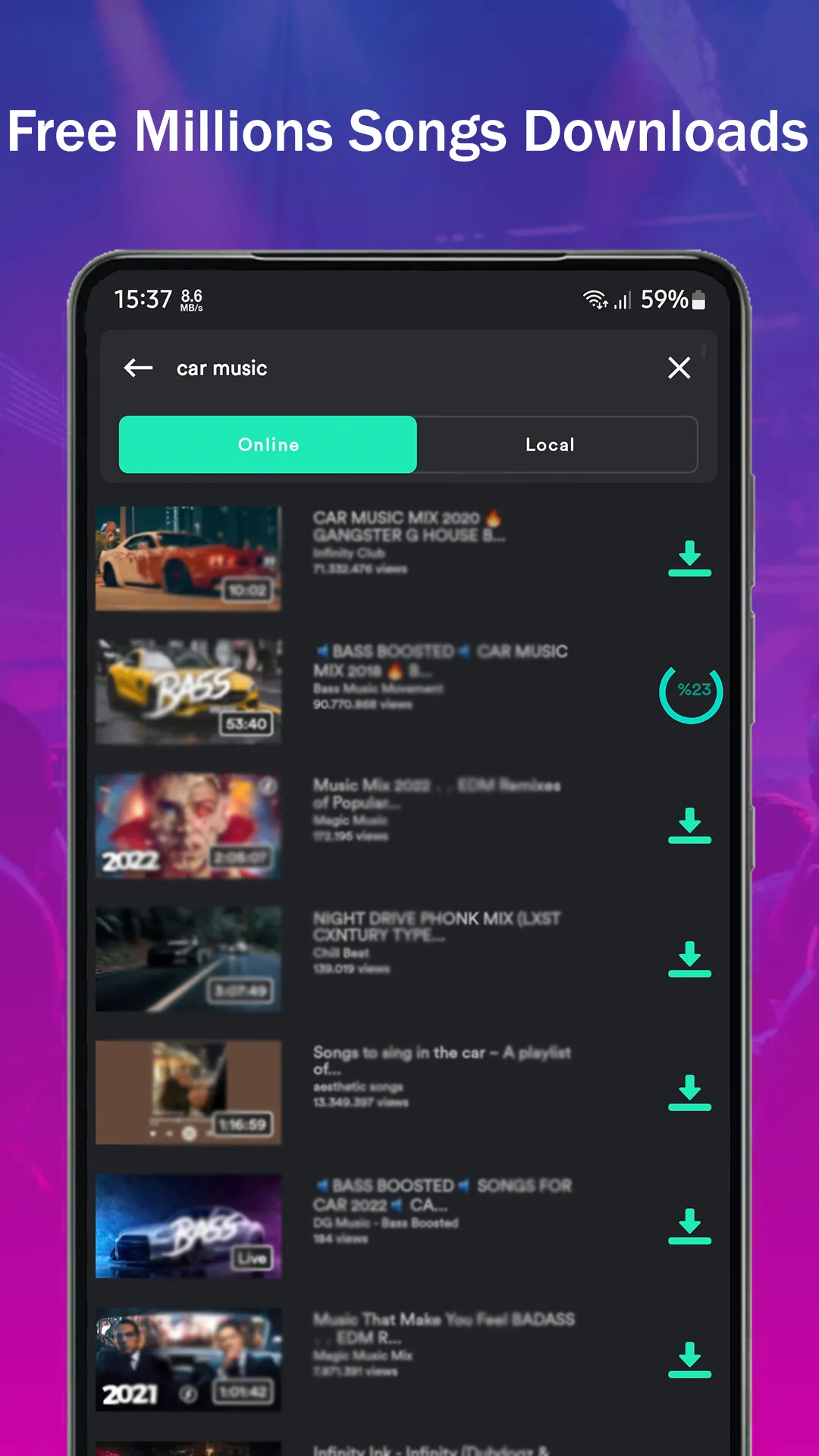 AiO Music Downloader & Player | Indus Appstore | Screenshot