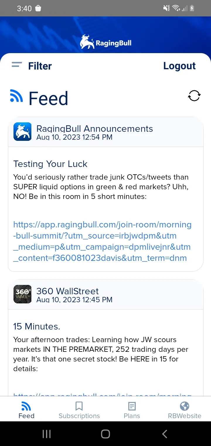 RagingBull Alerts | Indus Appstore | Screenshot