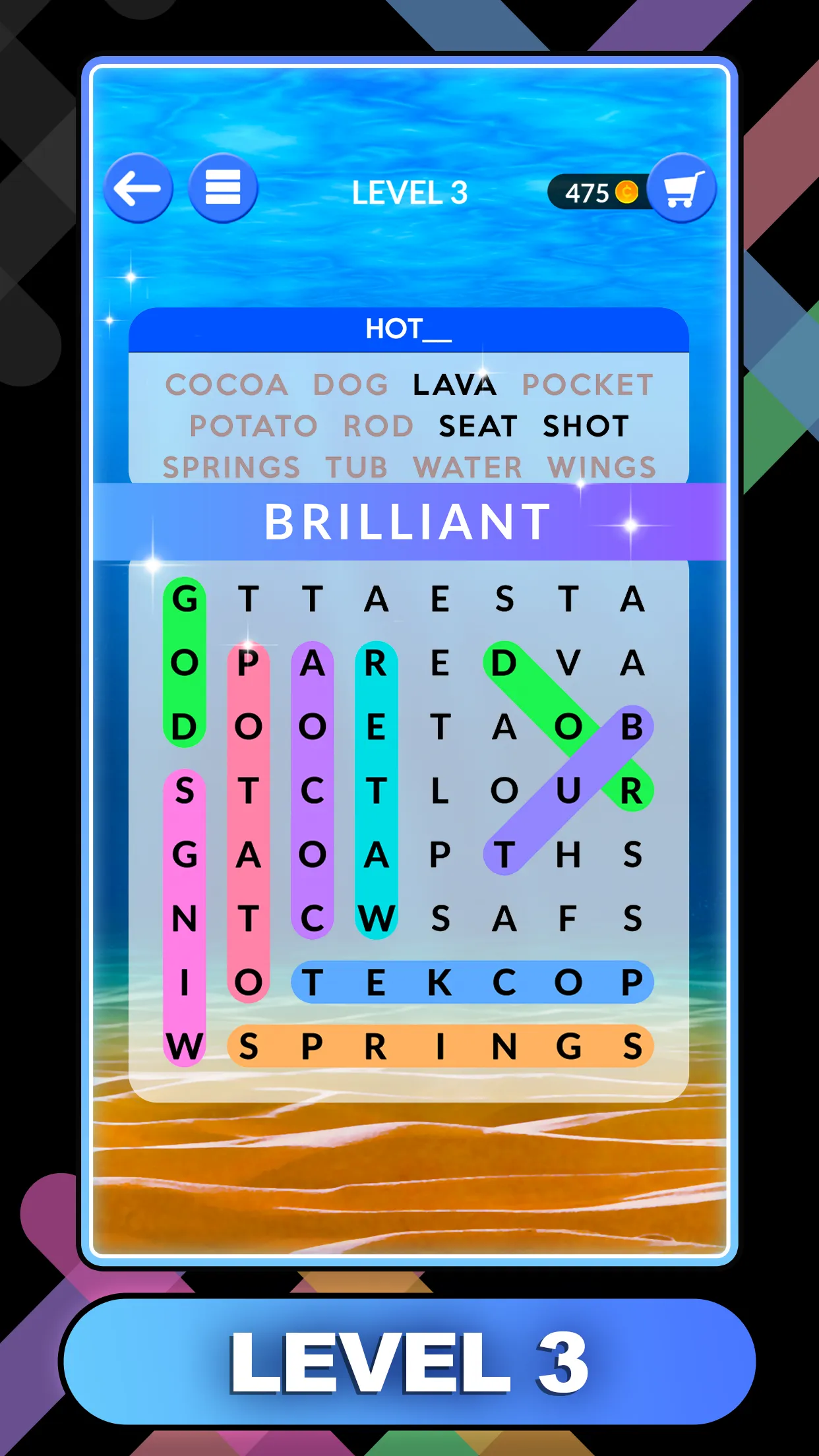 Wordscapes Search | Indus Appstore | Screenshot