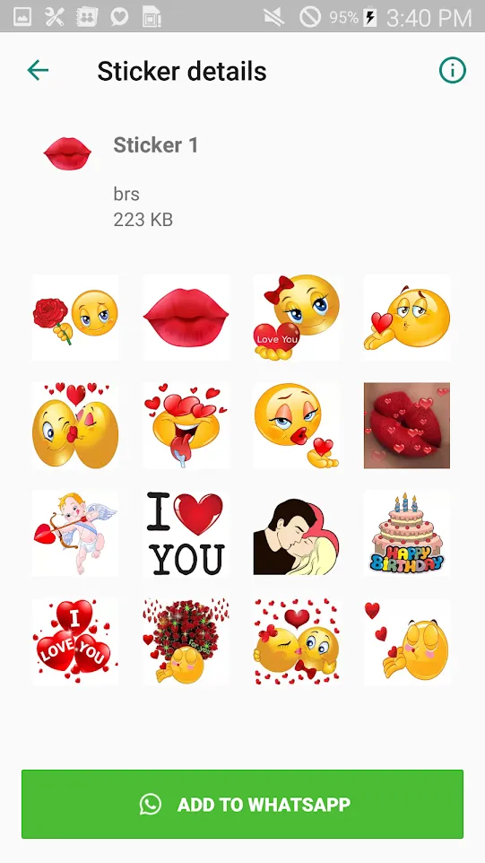 Love Stickers For WhatsApp | Indus Appstore | Screenshot