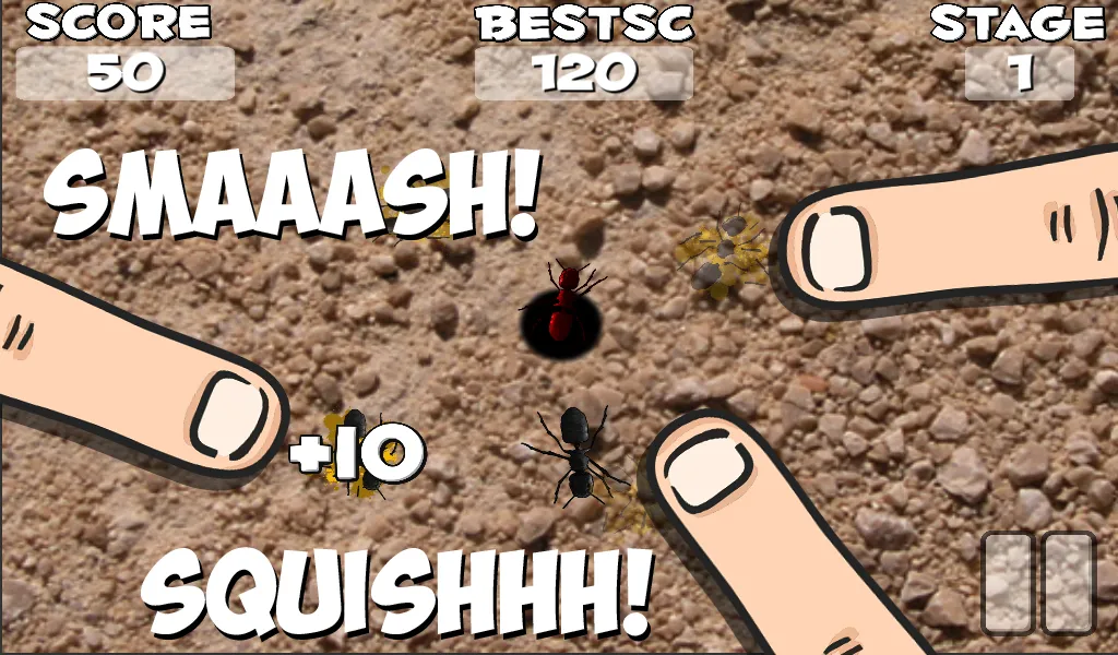 Squish these Ants | Indus Appstore | Screenshot