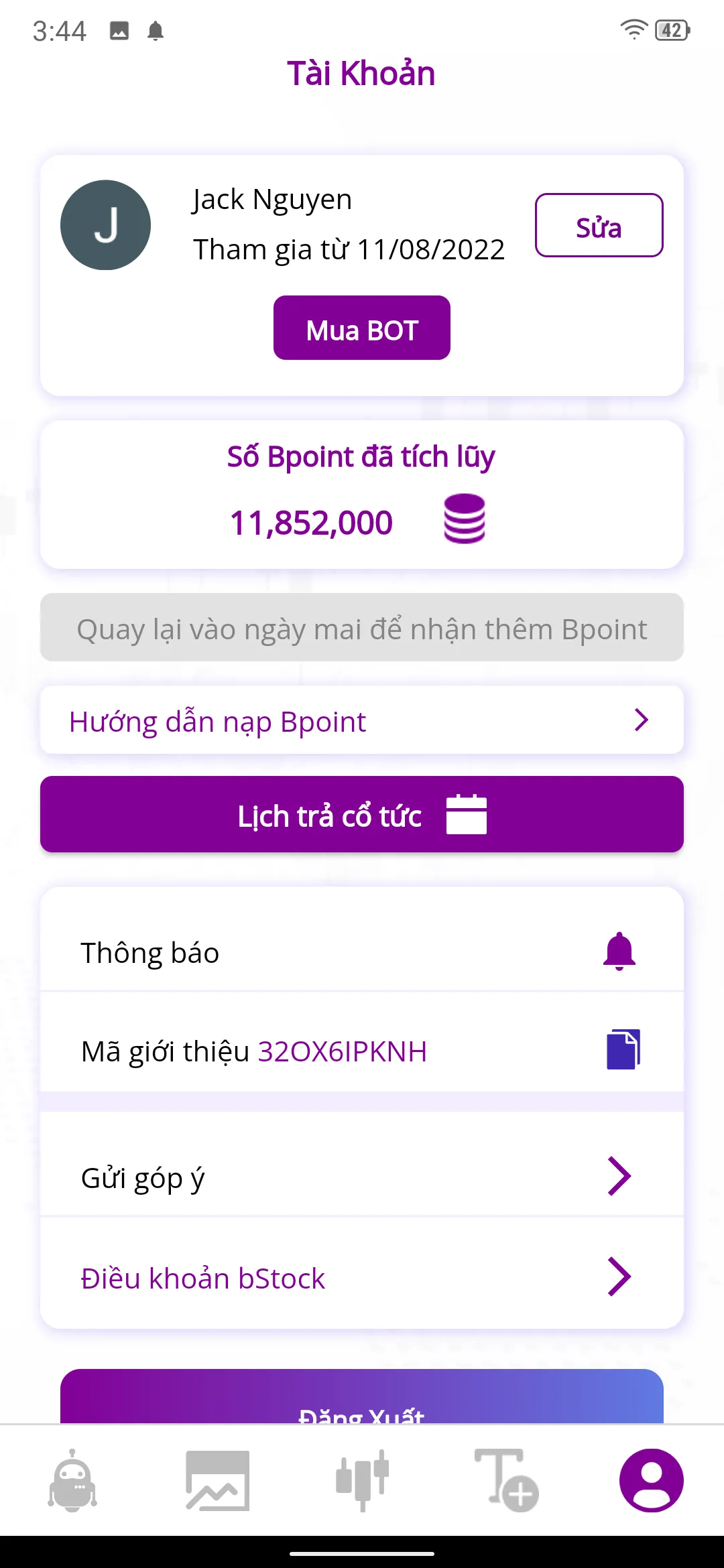 bStock - bot chứng khoán | Indus Appstore | Screenshot