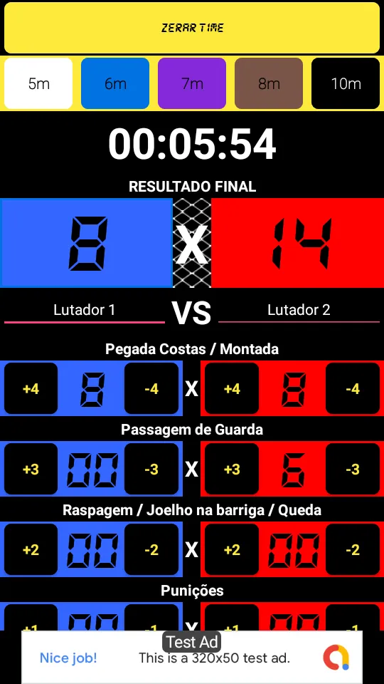 Jiu Jitsu Scoreboard - Simulat | Indus Appstore | Screenshot