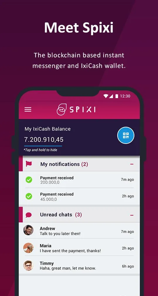 Spixi IM & Wallet | Indus Appstore | Screenshot