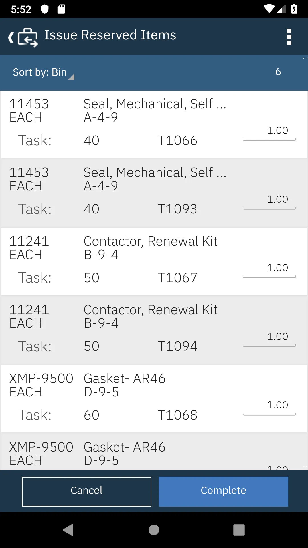 IBM Maximo Issues Returns | Indus Appstore | Screenshot