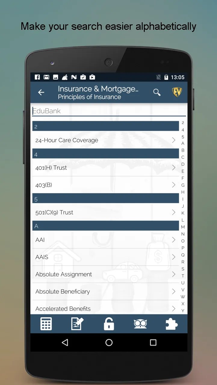 Insurance, Mortgage Dictionary | Indus Appstore | Screenshot