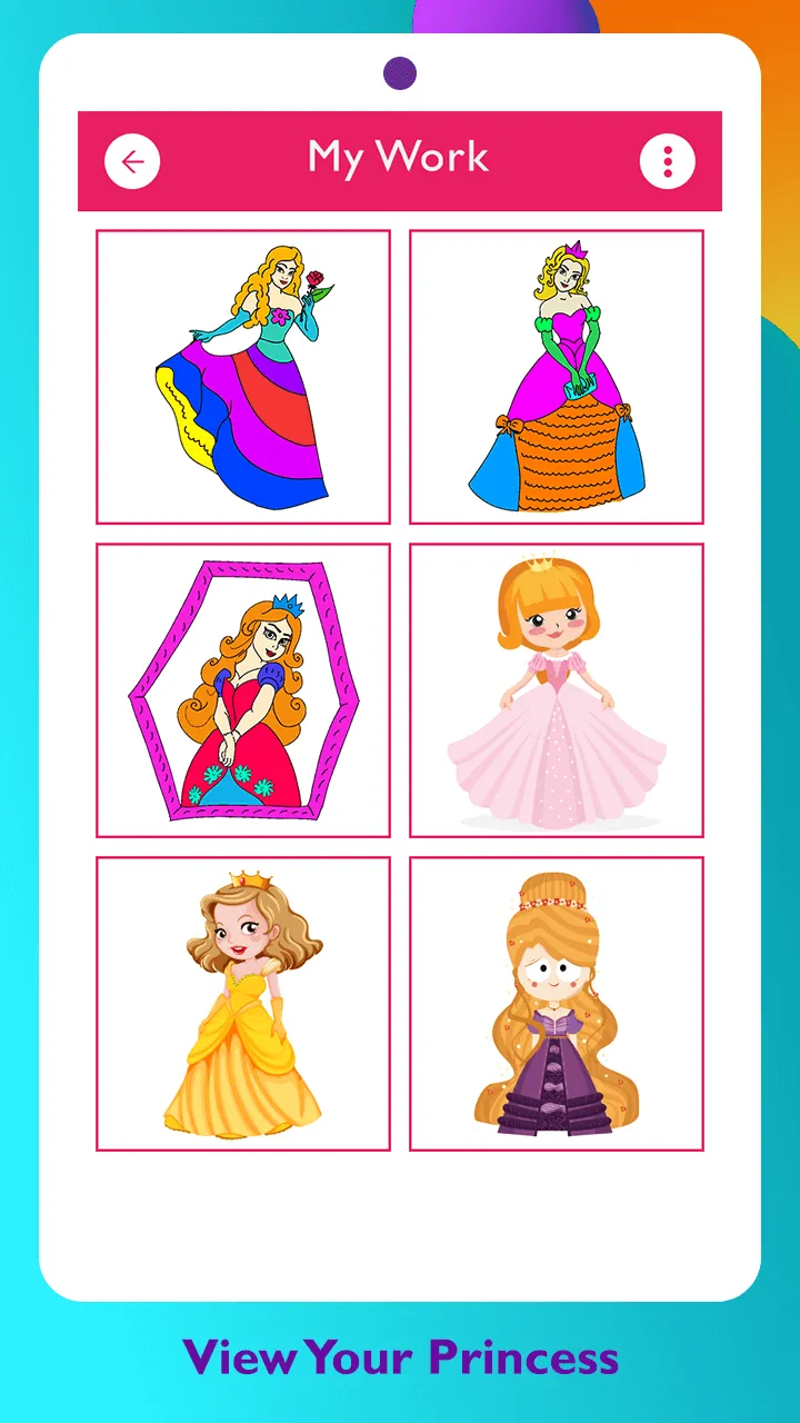 Princess Painting Games | Indus Appstore | Screenshot