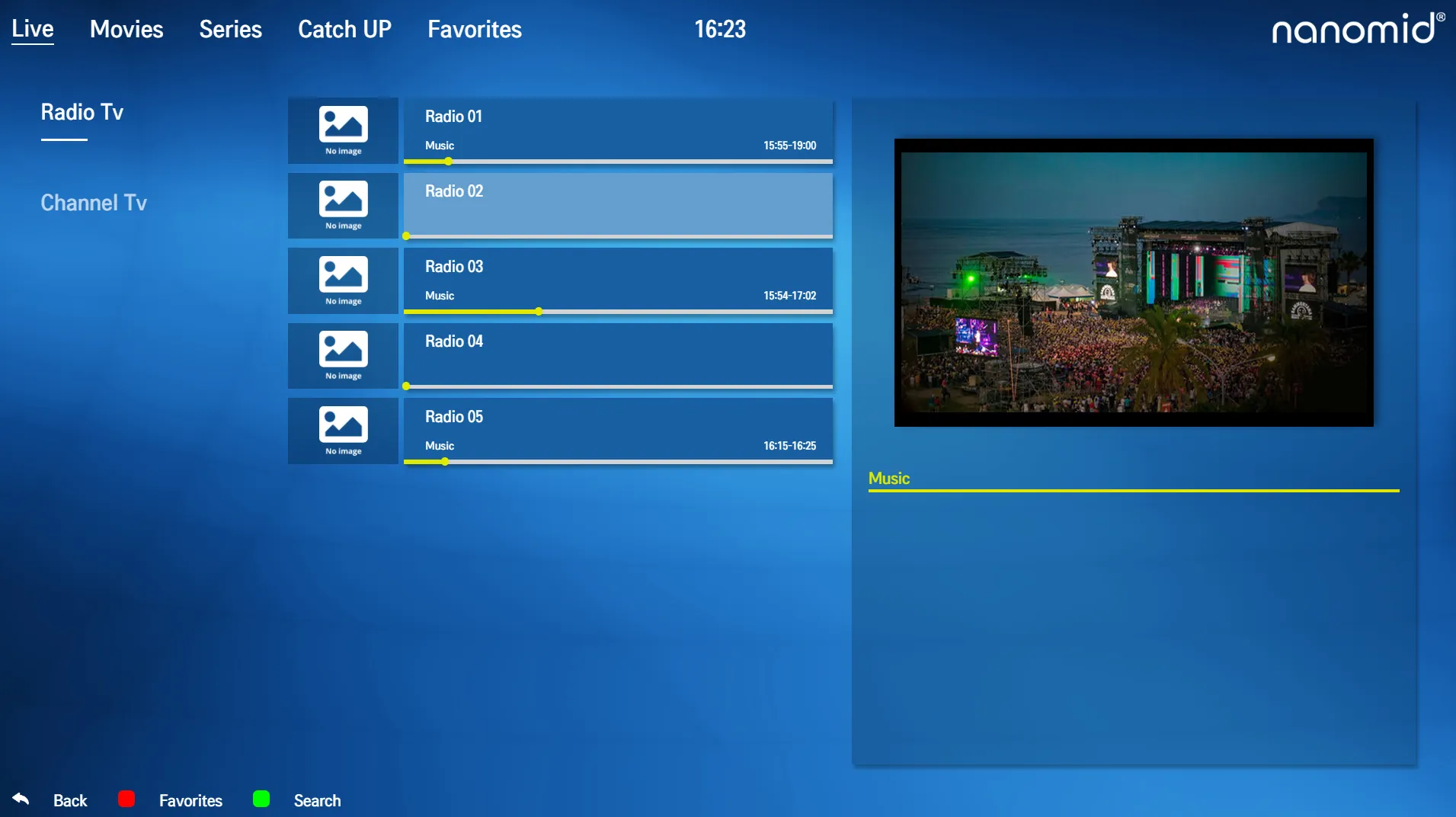 Nanomid IPTV Player | Indus Appstore | Screenshot