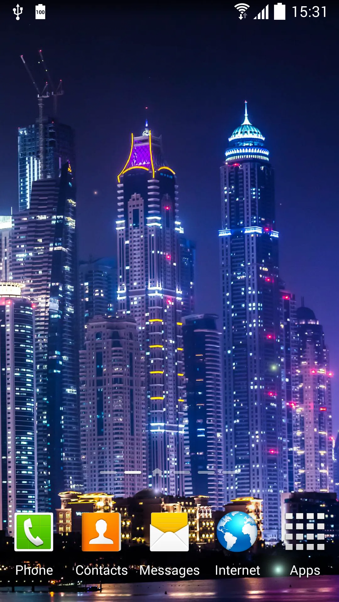 Dubai Night Live Wallpaper | Indus Appstore | Screenshot