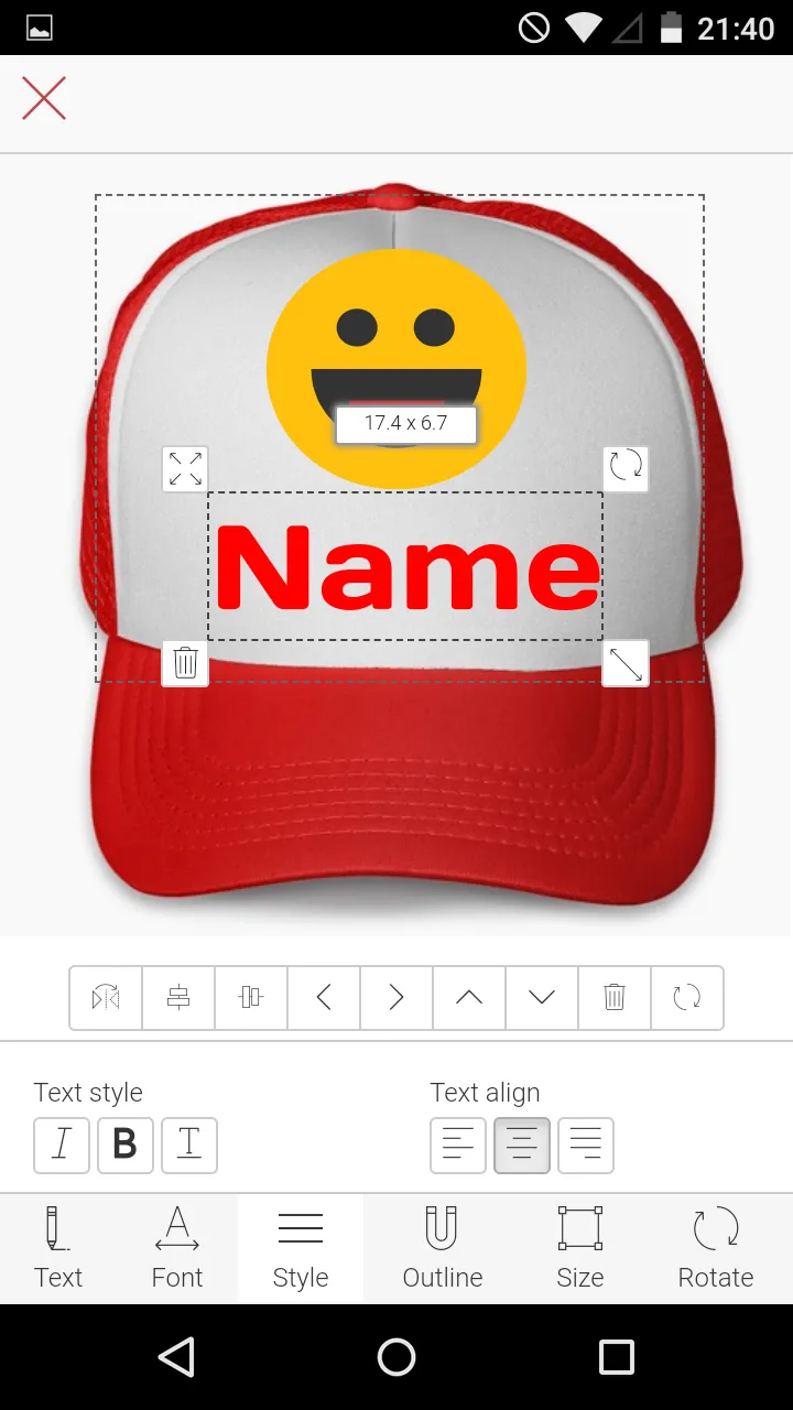 Cap Designer | Indus Appstore | Screenshot