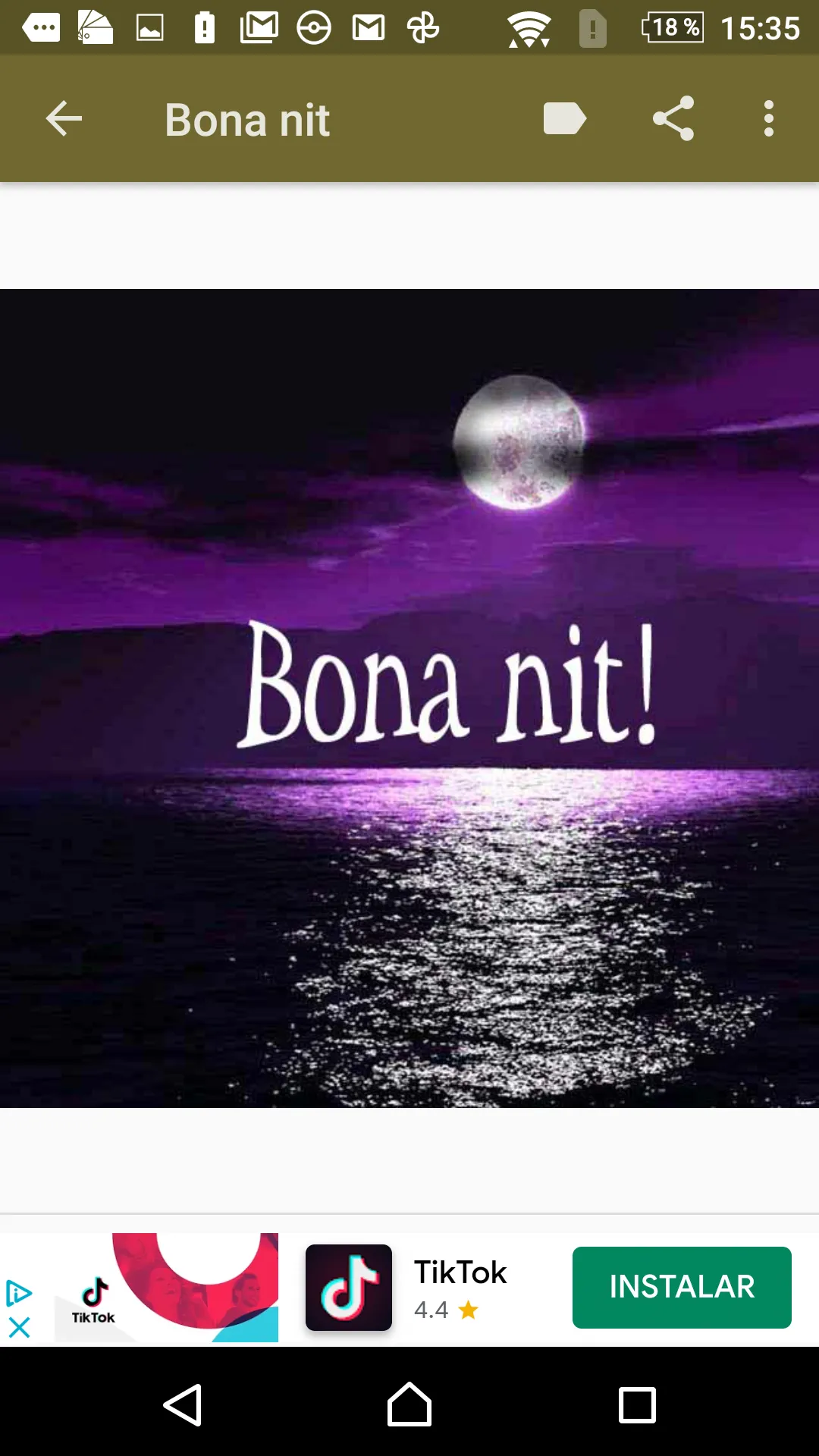 Et desitge Bon Dia i Bona Nit | Indus Appstore | Screenshot