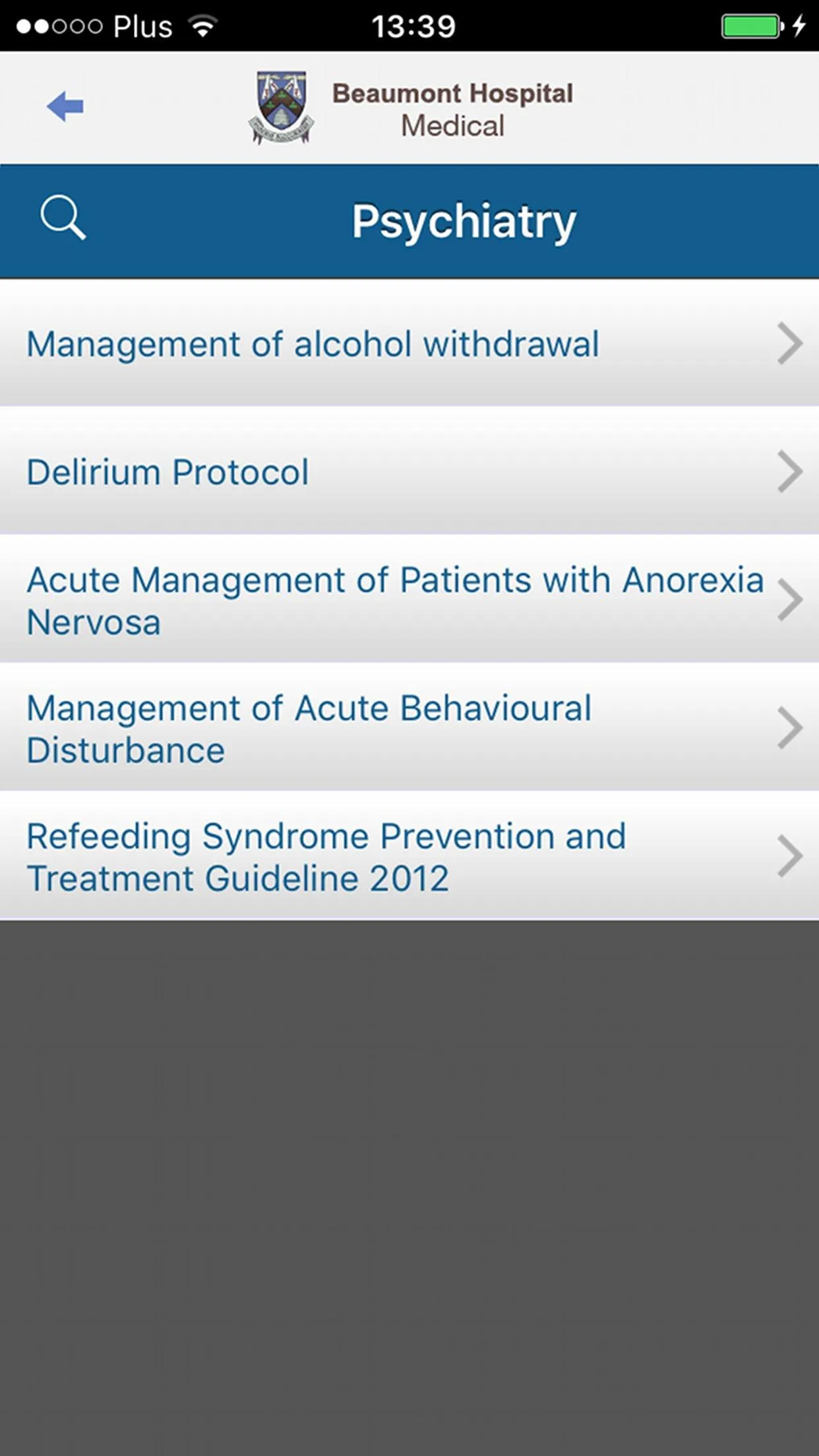 Beaumont Clinical Guidelines | Indus Appstore | Screenshot