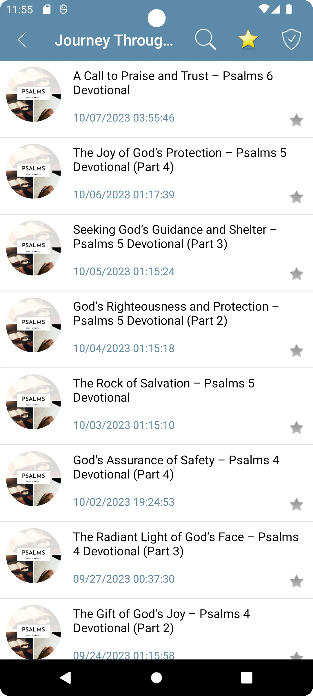 A Journey Through Psalms | Indus Appstore | Screenshot