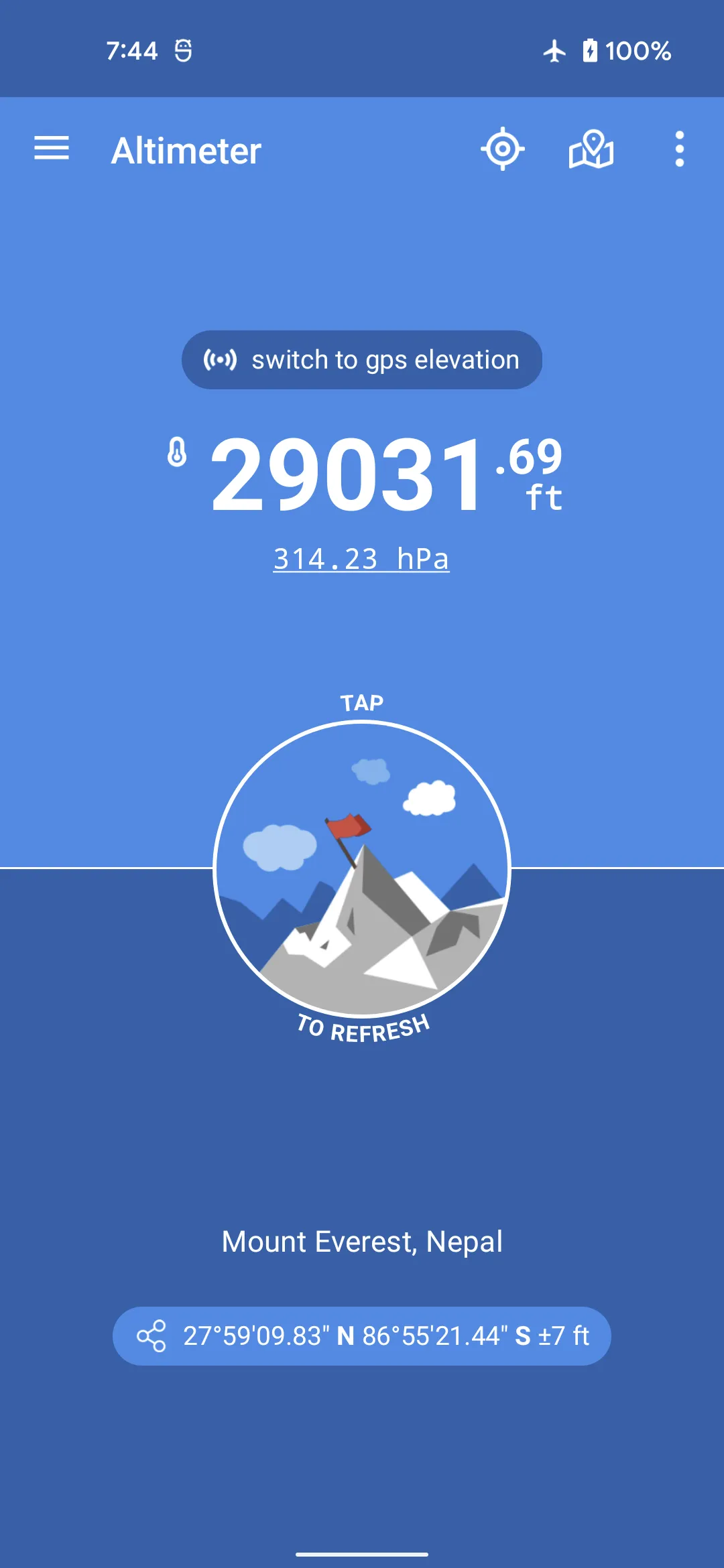 Altimeter | Indus Appstore | Screenshot