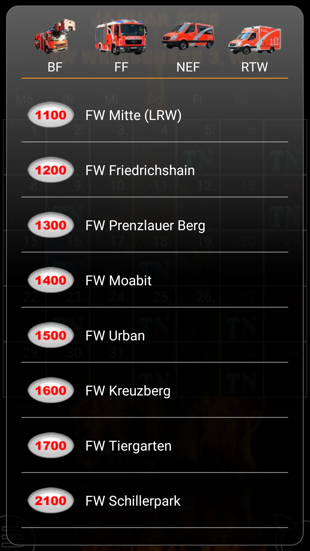 Dienstplan BF Berlin (Lite) | Indus Appstore | Screenshot