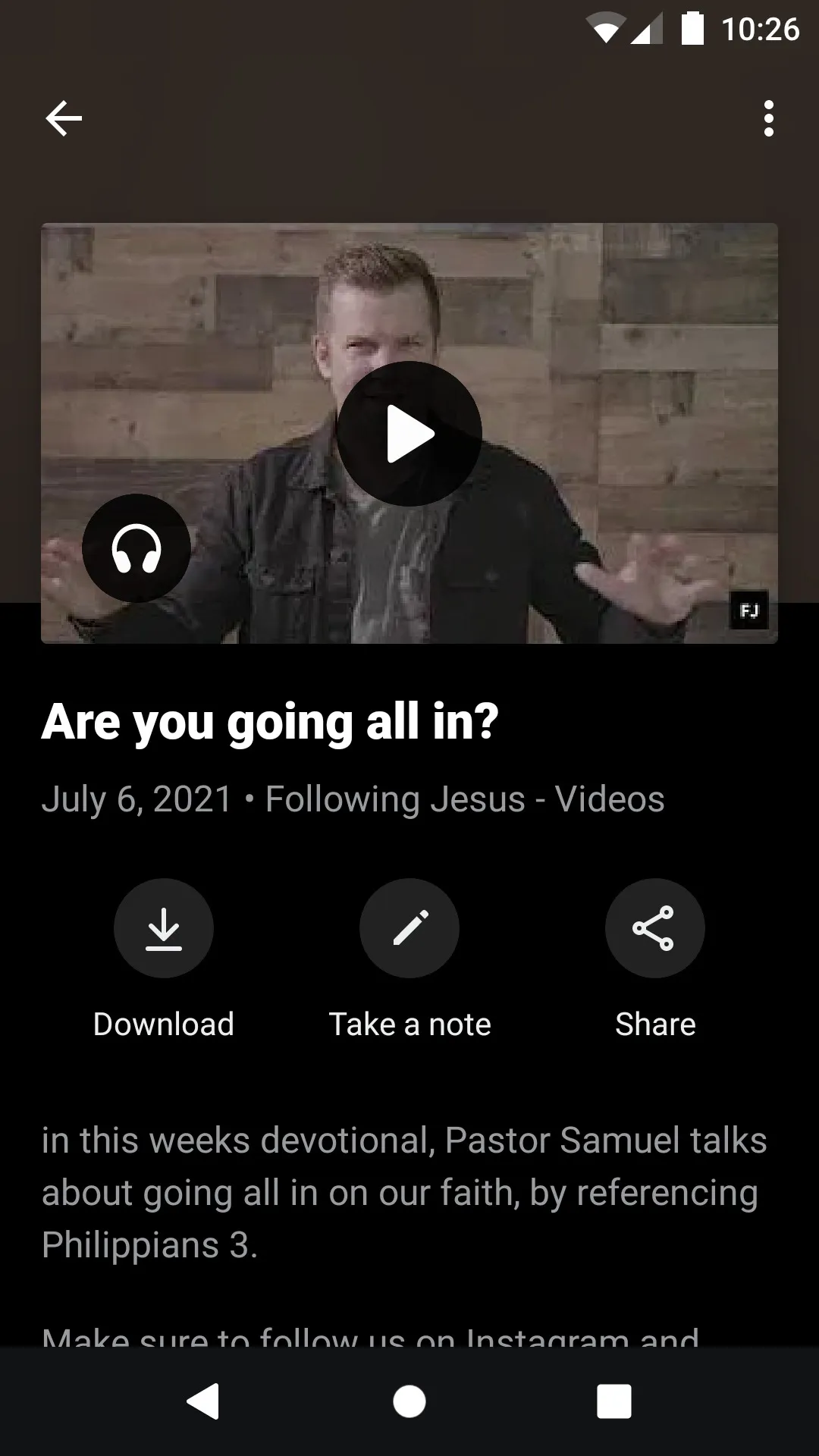 Following Jesus | Indus Appstore | Screenshot