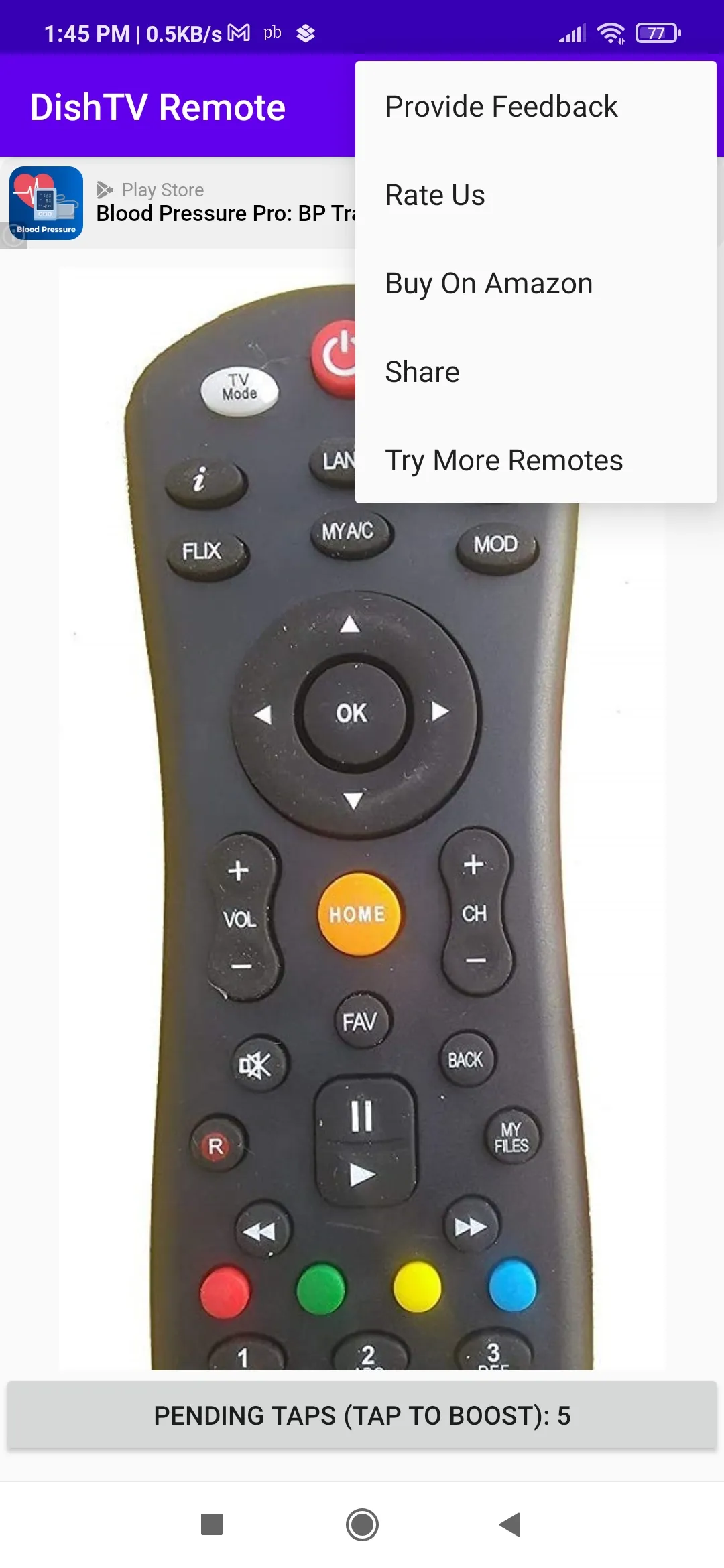 Dish TV Remote App for Android | Indus Appstore | Screenshot