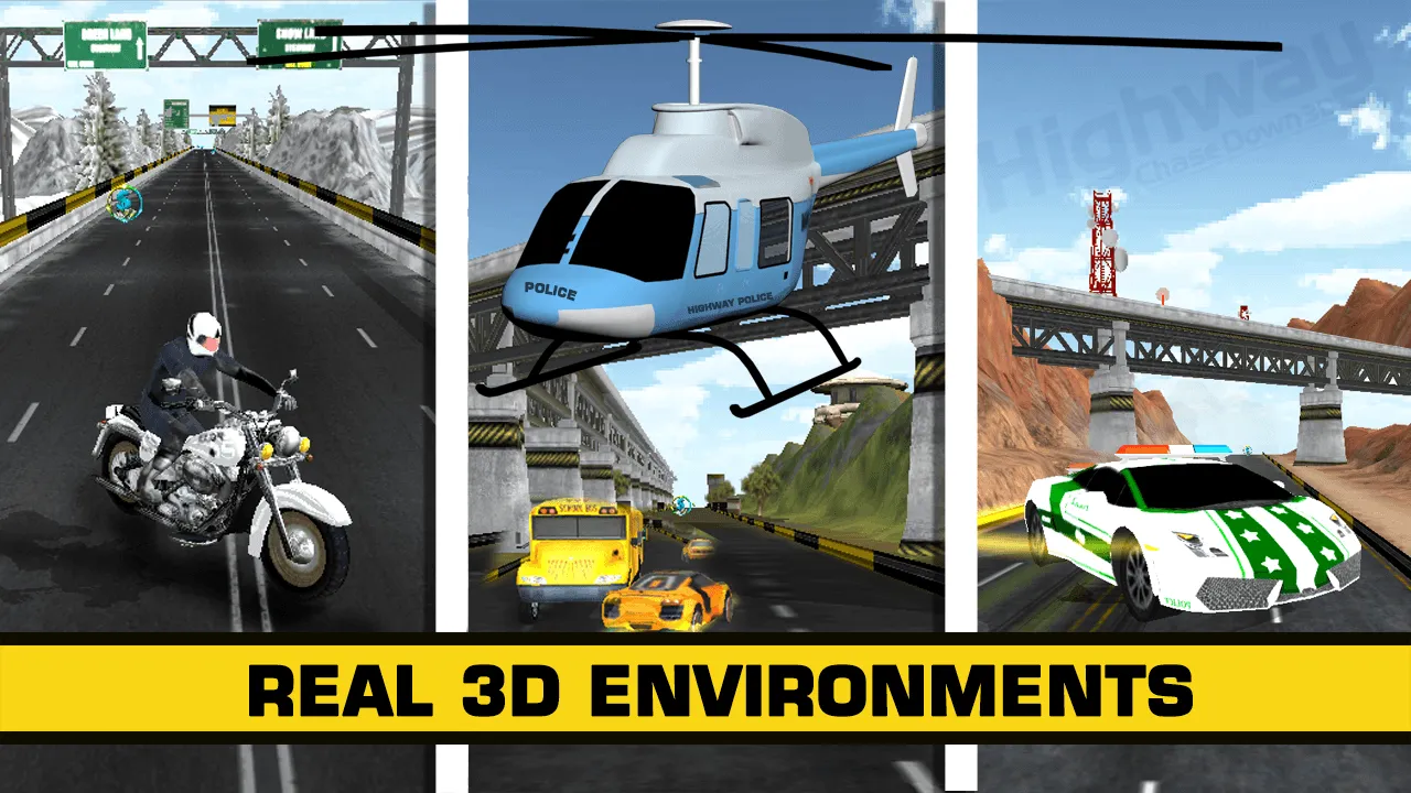 HIGHWAY CHASE DOWN 3D | Indus Appstore | Screenshot