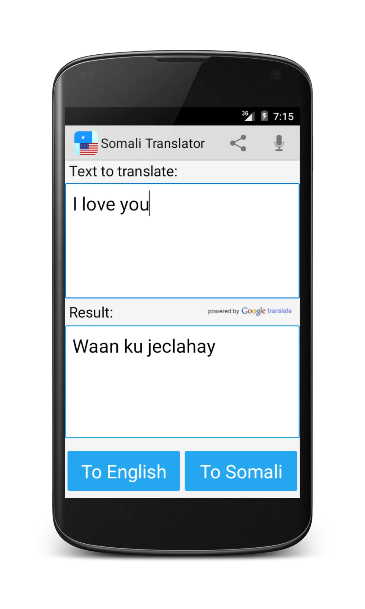 Somali English Translator | Indus Appstore | Screenshot