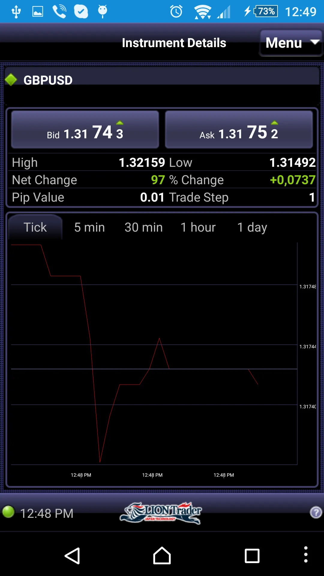 LION Android Trader | Indus Appstore | Screenshot