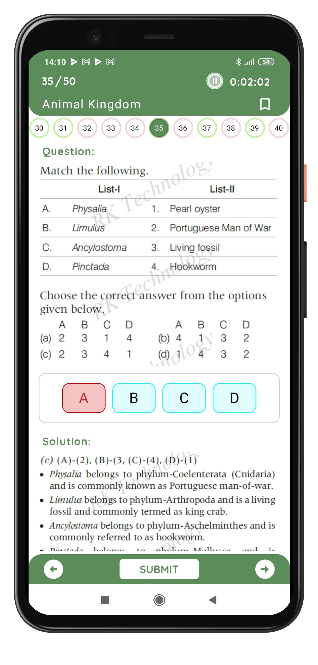 BIOLOGY - NEET PAST YEAR PAPER | Indus Appstore | Screenshot