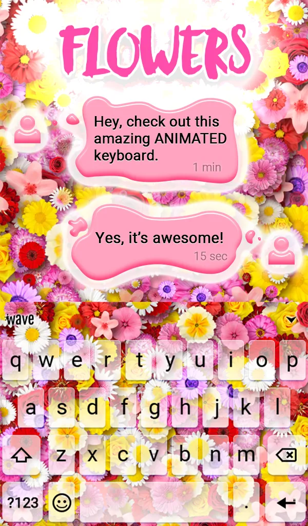 Flowers Keyboard & Wallpaper | Indus Appstore | Screenshot