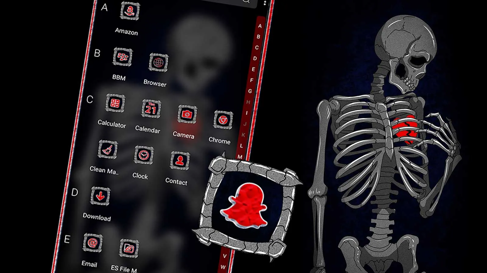 Broken Heart Skeleton Theme | Indus Appstore | Screenshot