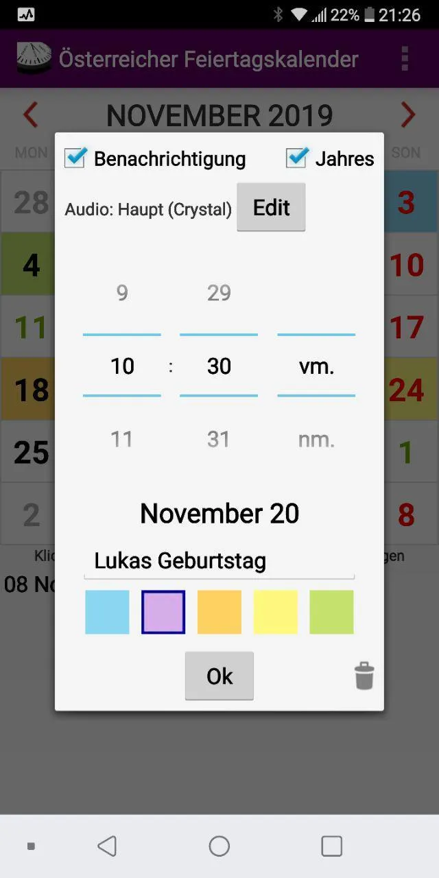 Kalender 2023 Österreich | Indus Appstore | Screenshot