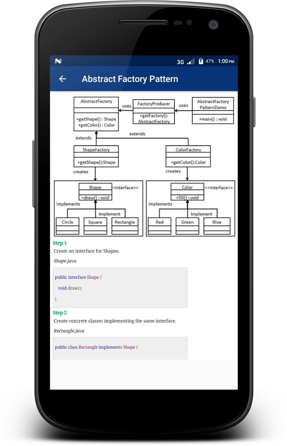 Design Patterns in Java | Indus Appstore | Screenshot