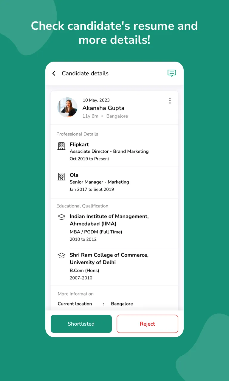 iimjobs Recruiter App | Indus Appstore | Screenshot