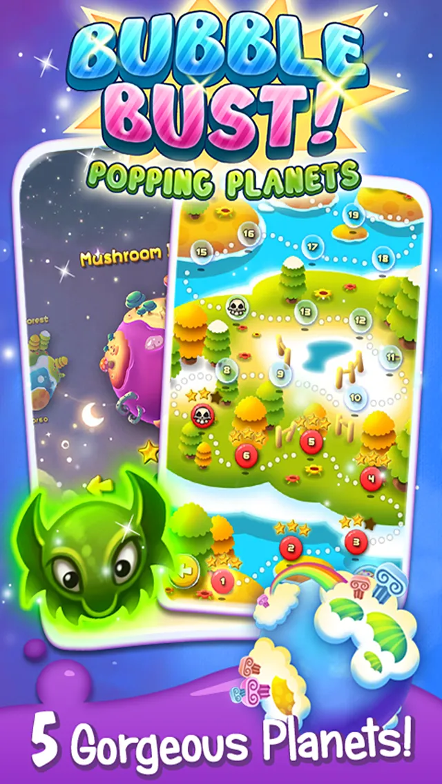 Bubble Bust! - Popping Planets | Indus Appstore | Screenshot