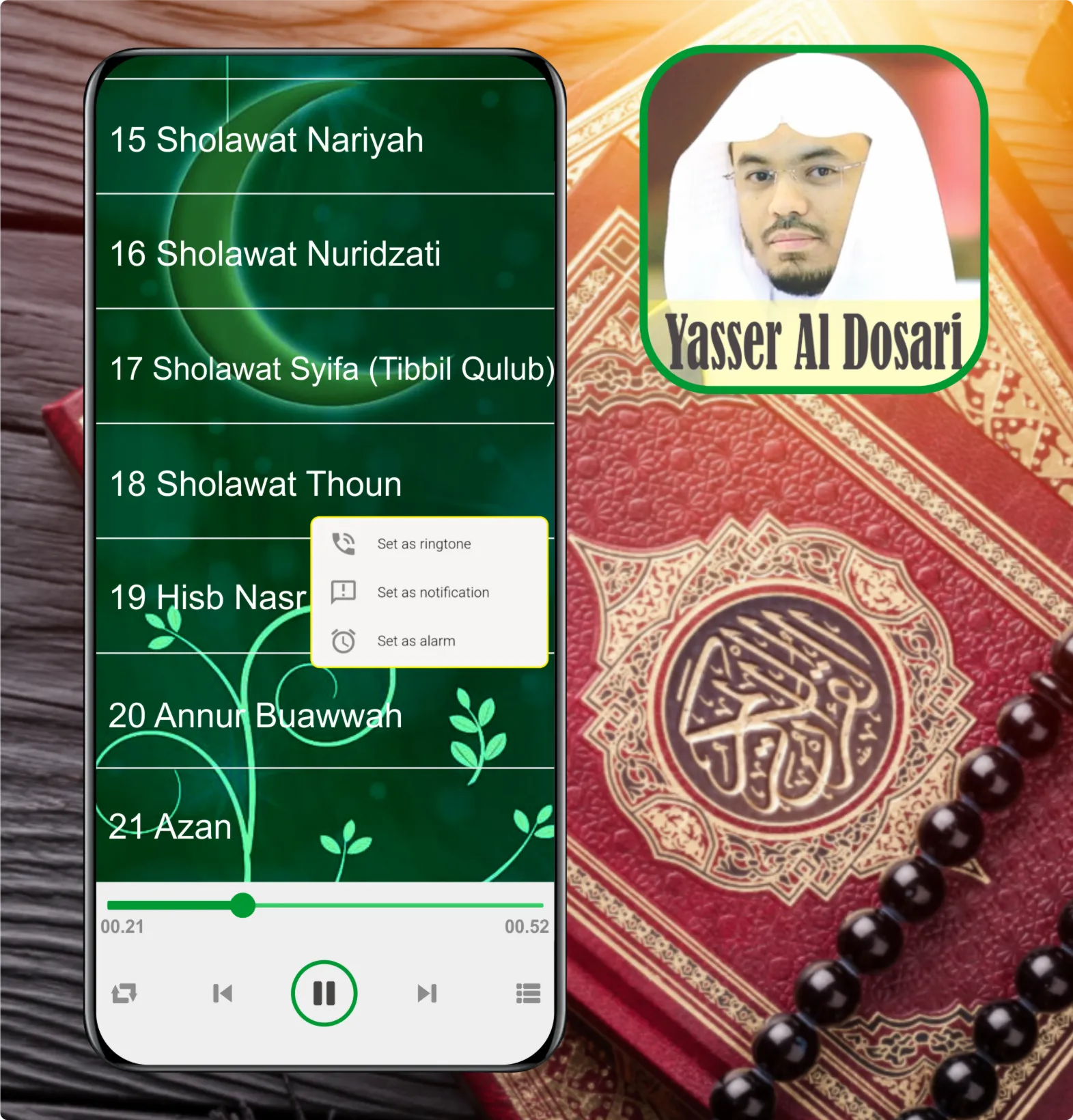 Ruqyah Mp3 : Yasser Al Dosari | Indus Appstore | Screenshot