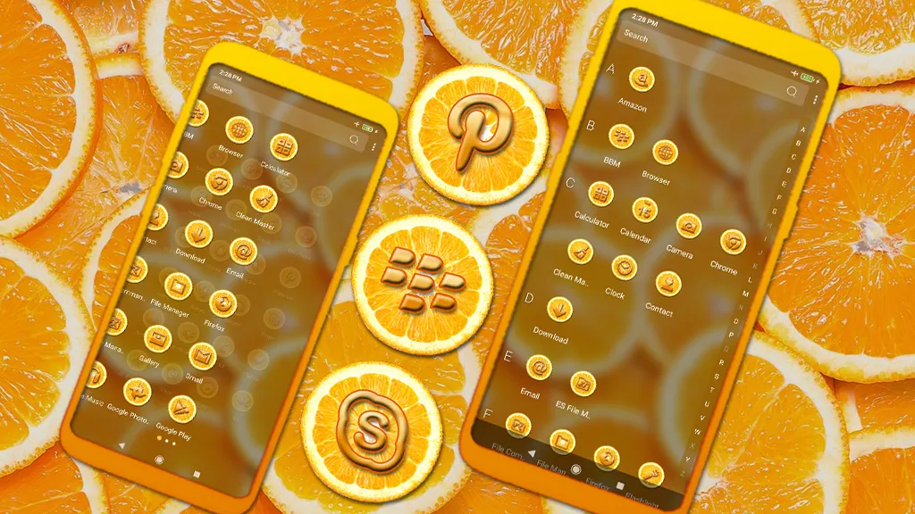 Orange Slice Theme Launcher | Indus Appstore | Screenshot