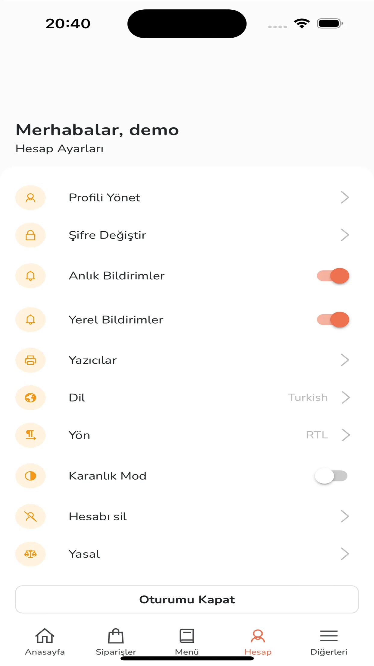 Restoran Kayıt - Neyiyek.com | Indus Appstore | Screenshot