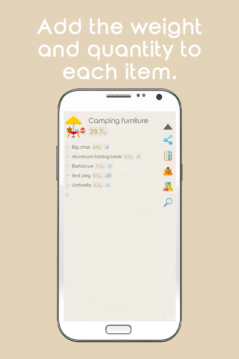 My caravan: lists of objects | Indus Appstore | Screenshot