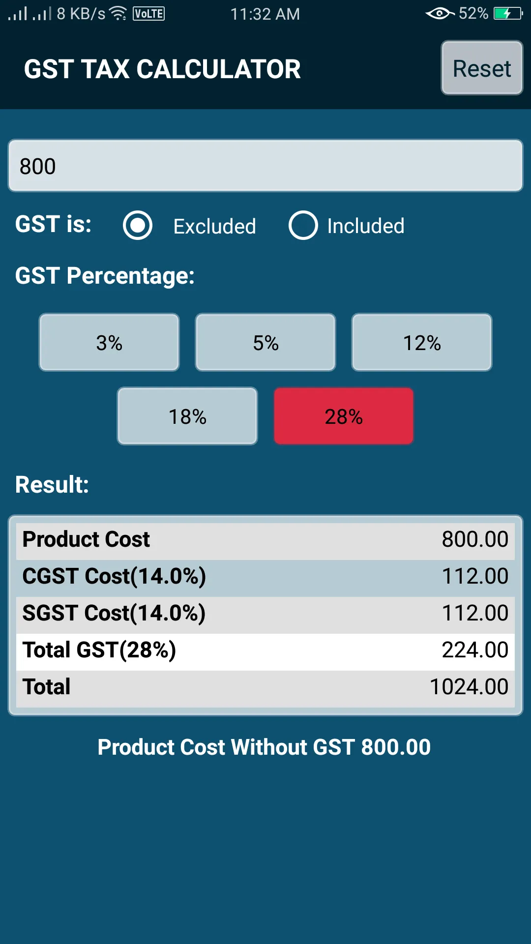 GST Tax Calculator | Indus Appstore | Screenshot