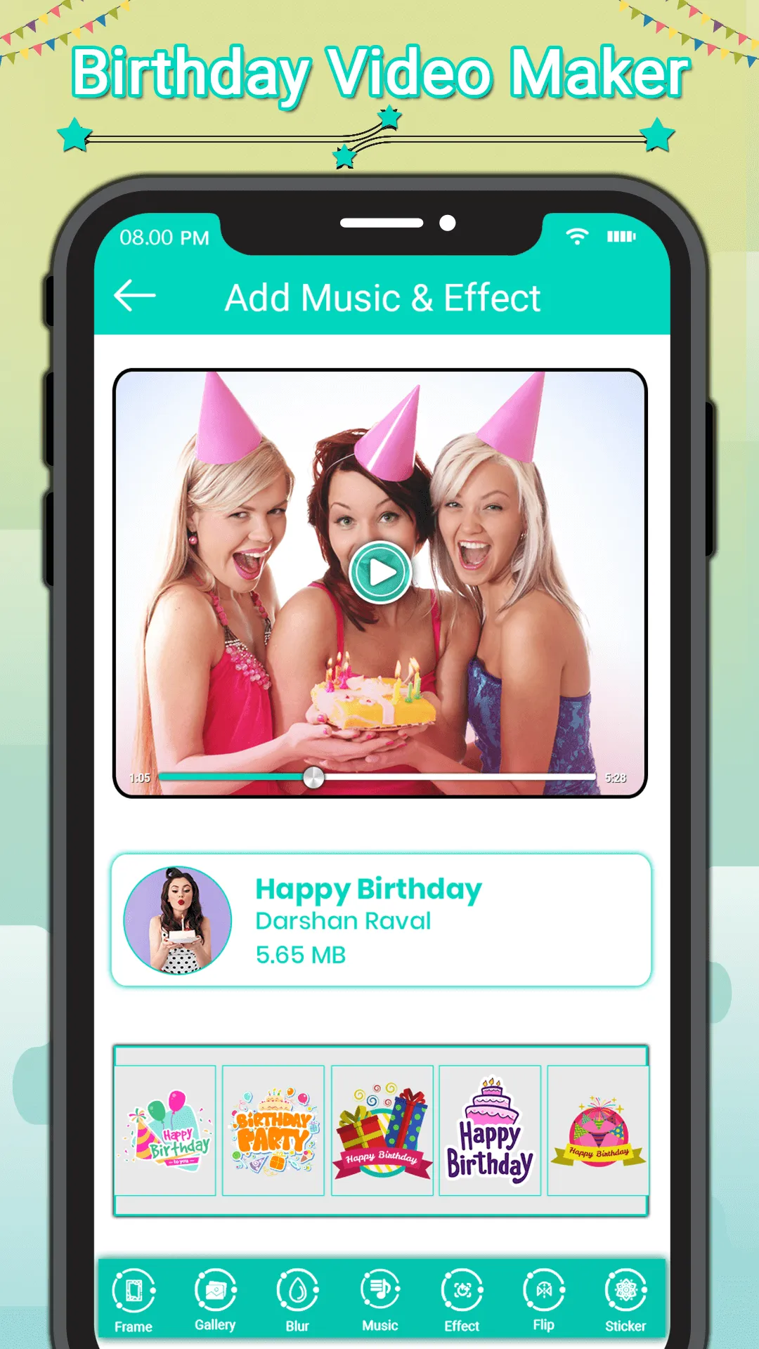 Birthday Photo Video Maker | Indus Appstore | Screenshot